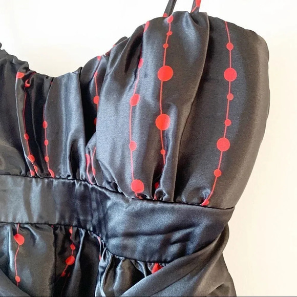 Speechless Red Black Floral Fun Party Dress Juniors Size 9 New Homecoming Dance - Picture 5 of 8